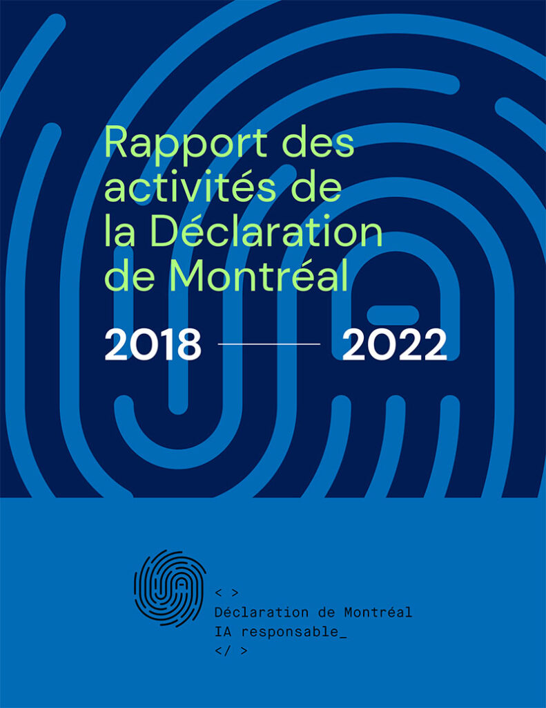 Rapport des activités de la Déclaration de Montréal 2018-2022